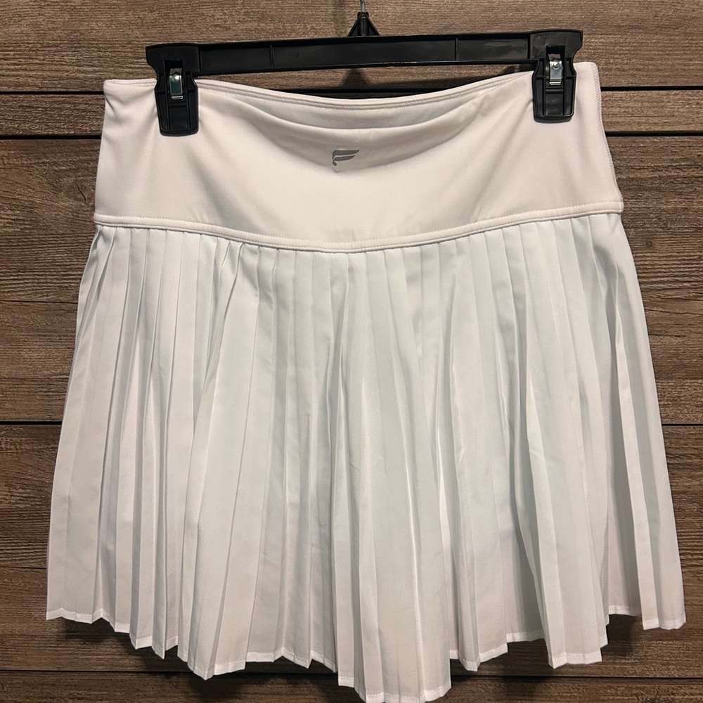 Fabletics White Pleated Mini Skirt